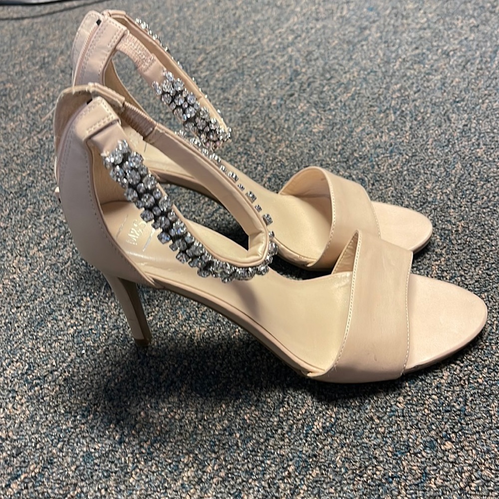 Nude M&S Heels with Gem strap